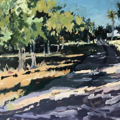 Gordon Williams, Afternoon Shadows (2025), oil on canvas, 75x102cm