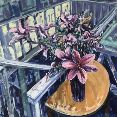 Gordon Williams, Lilies (2026), oil on canvas, 60x60cm